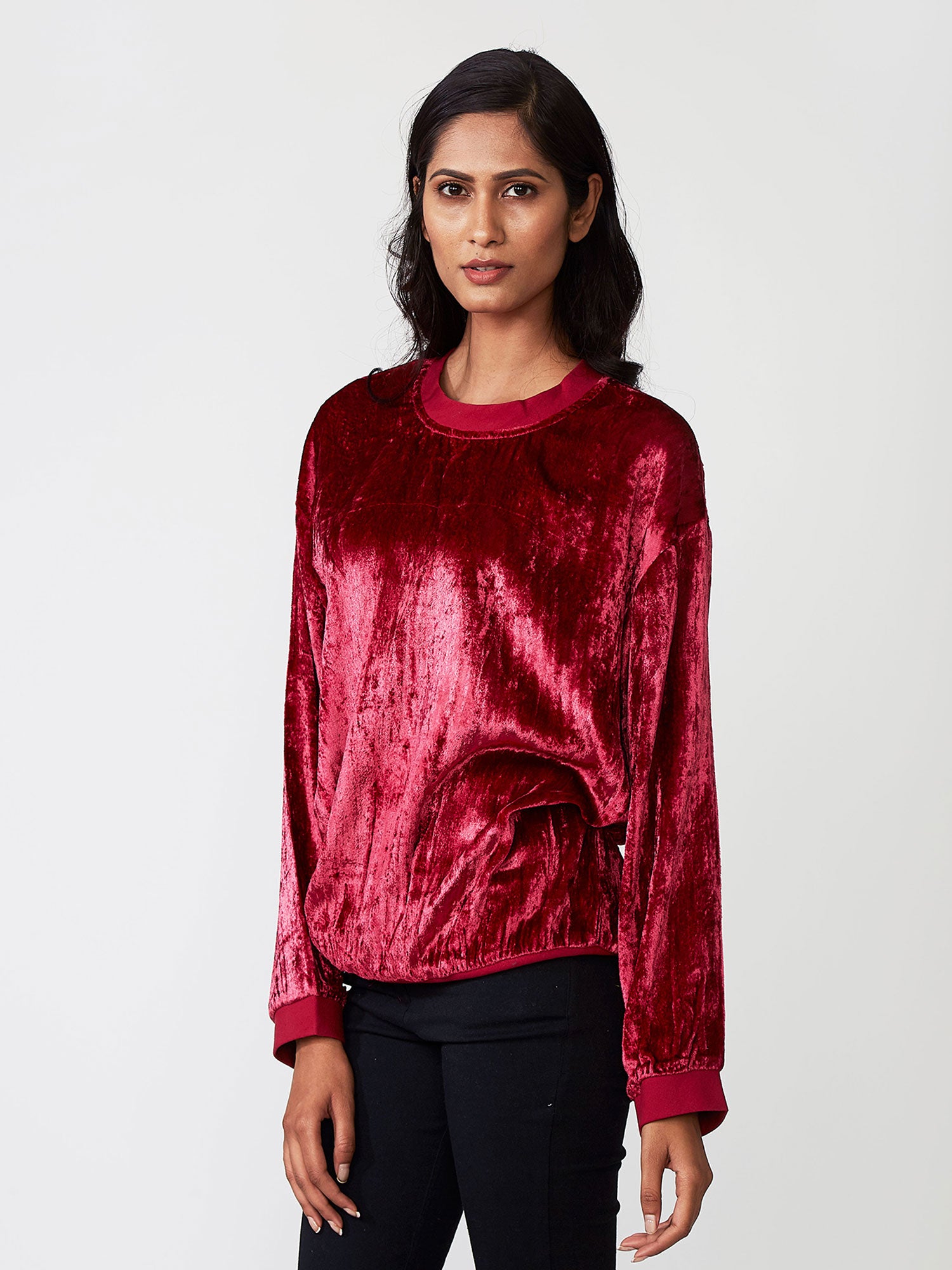 AMINAH velvet Jumper