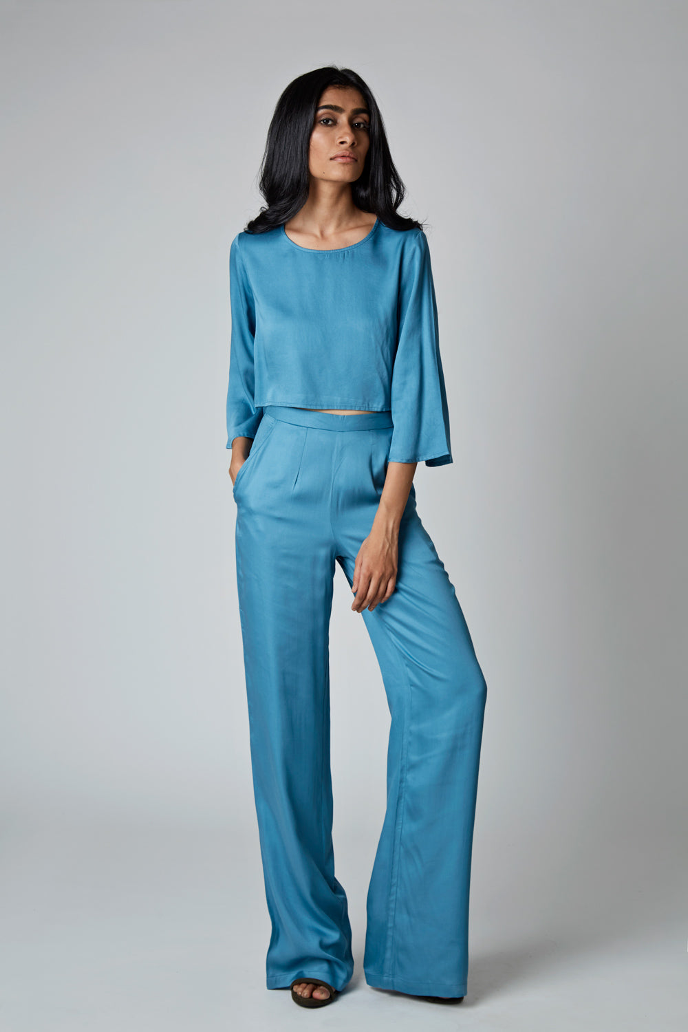 LEYAN cropped Blouse