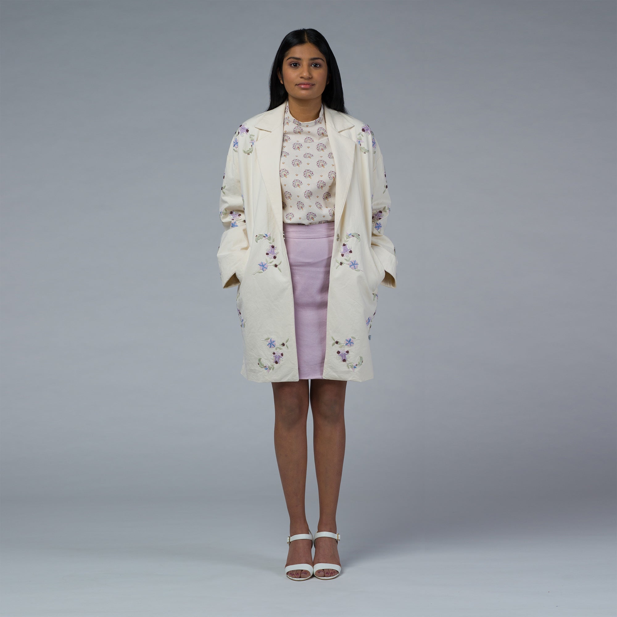 NAIA Coat — Sculptural Form, Handcrafted Detail