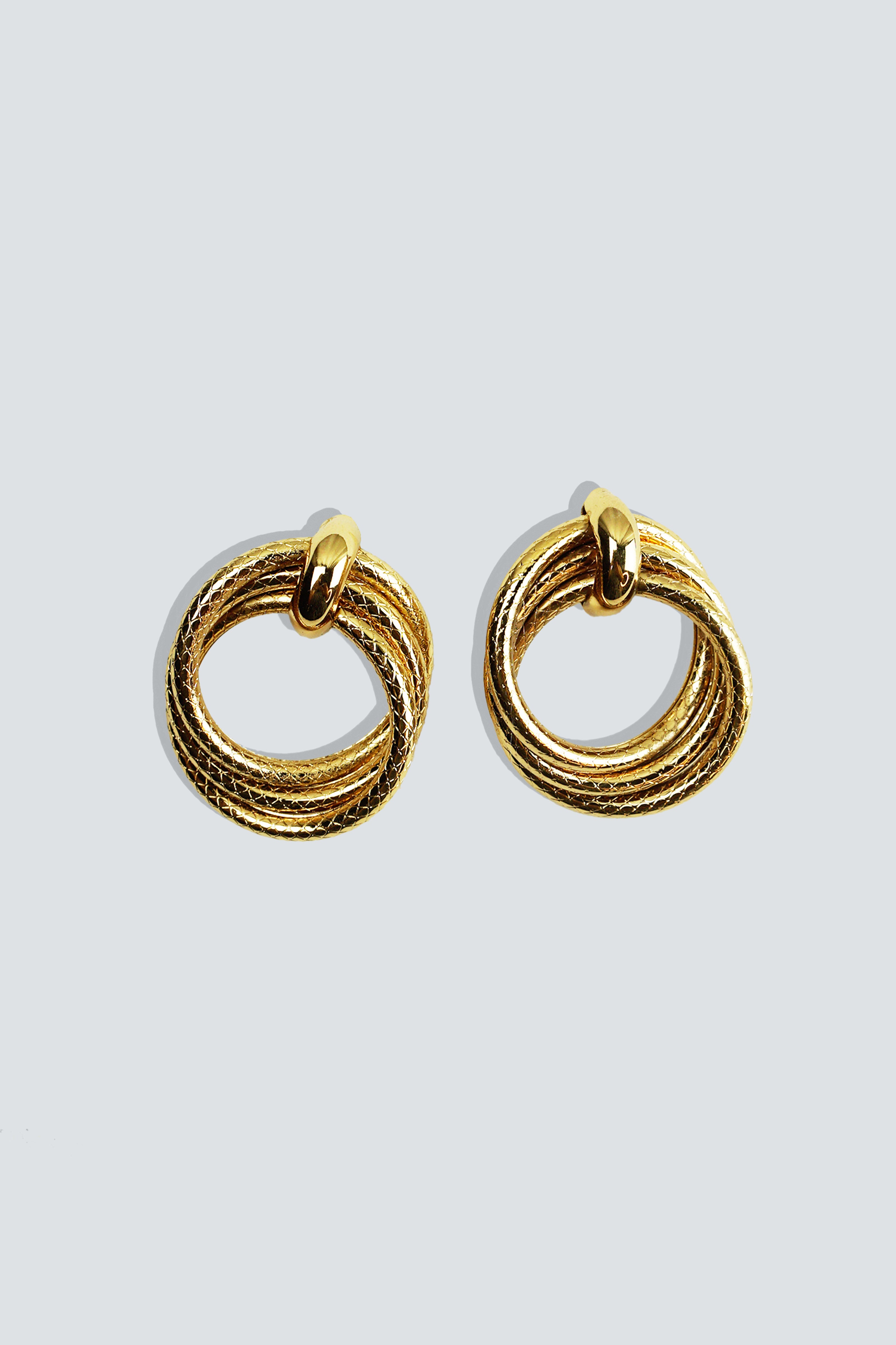 SEZGI double hoop earrings