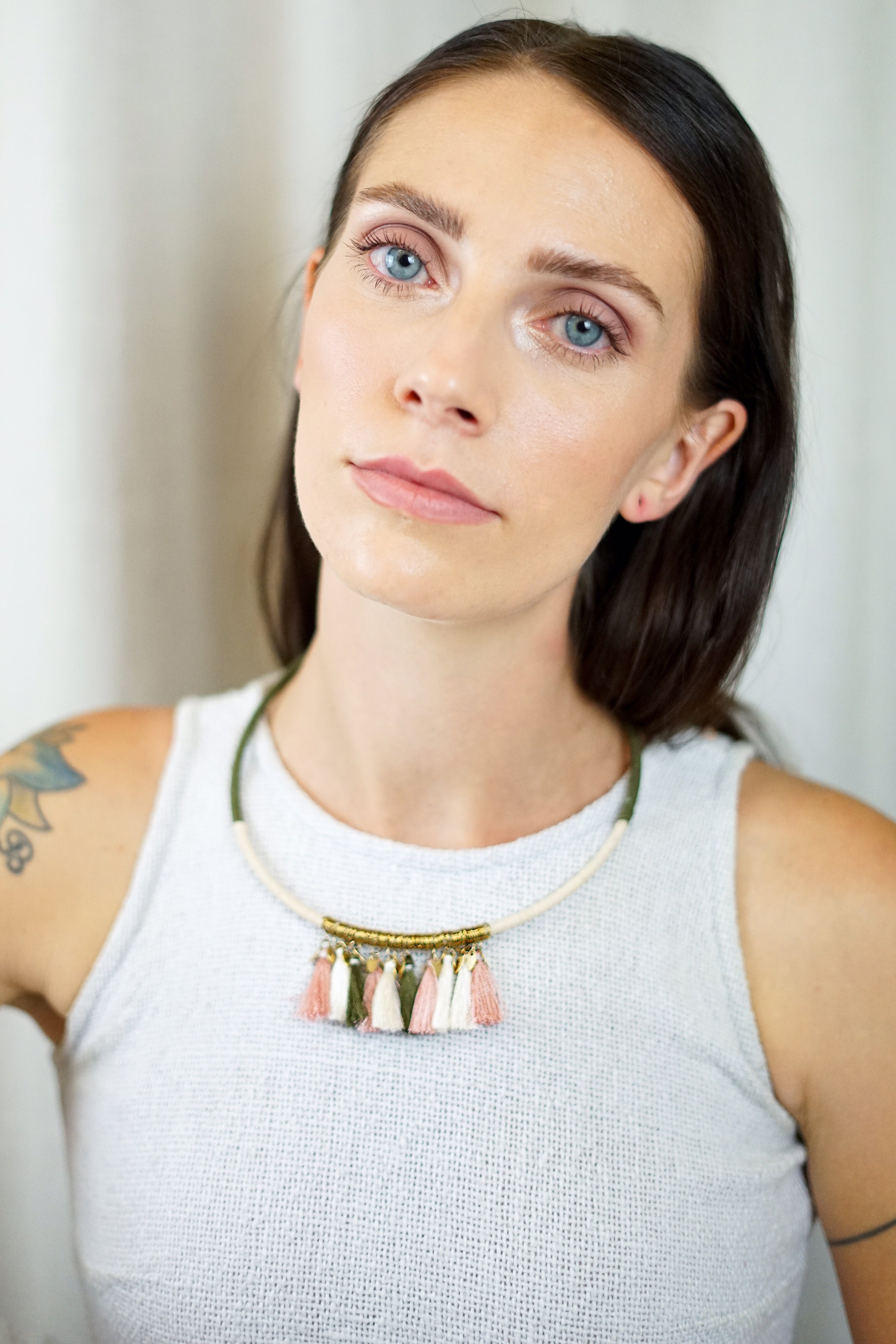 SIMA tasseled choker Necklace