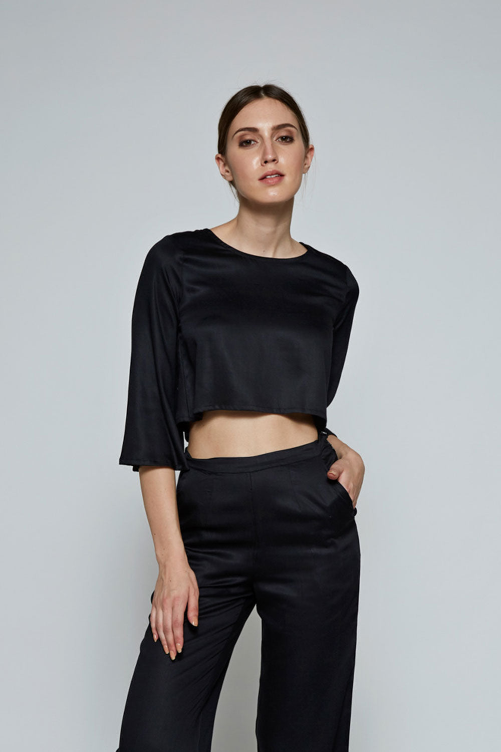 LEYAN cropped Blouse