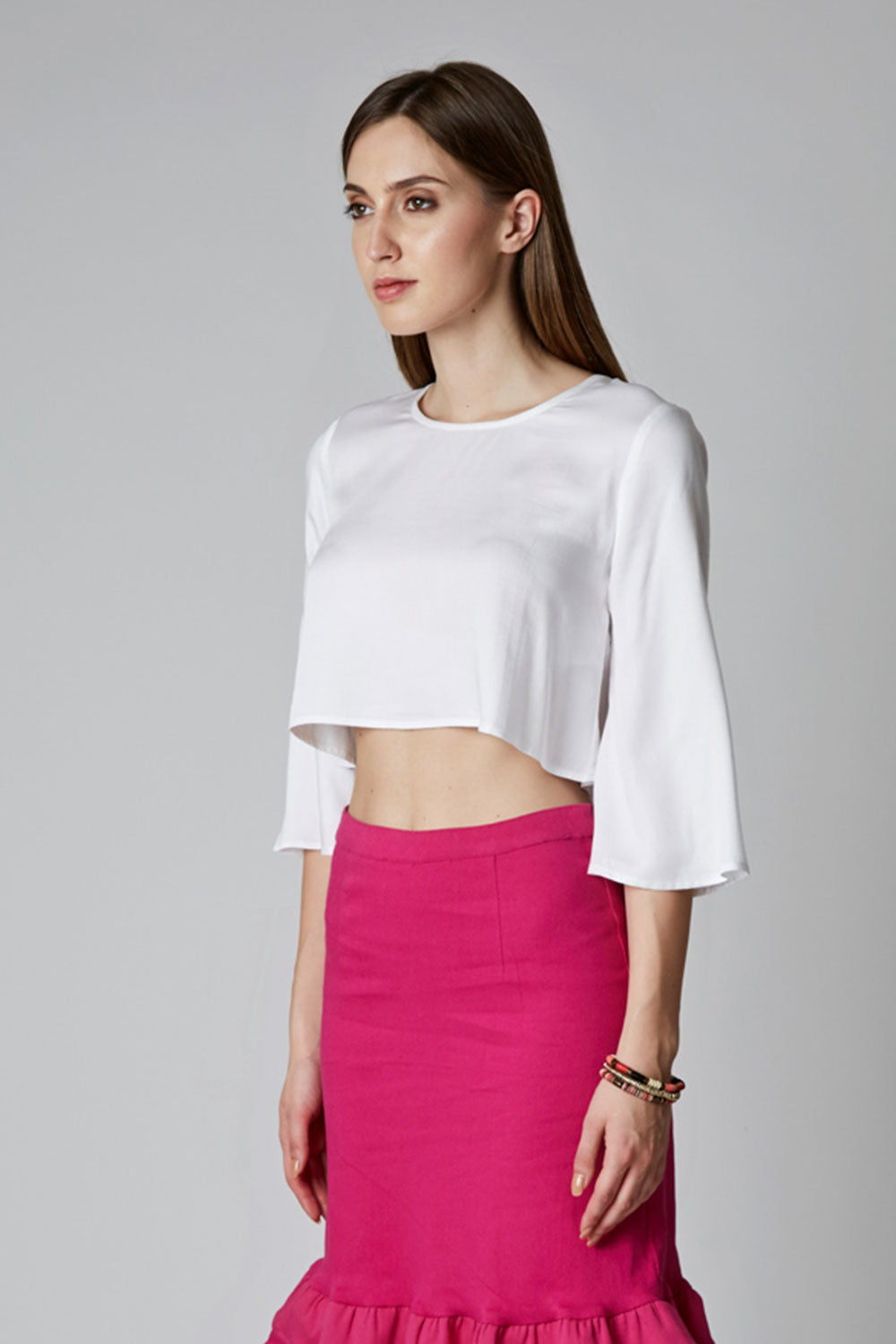 LEYAN cropped Blouse