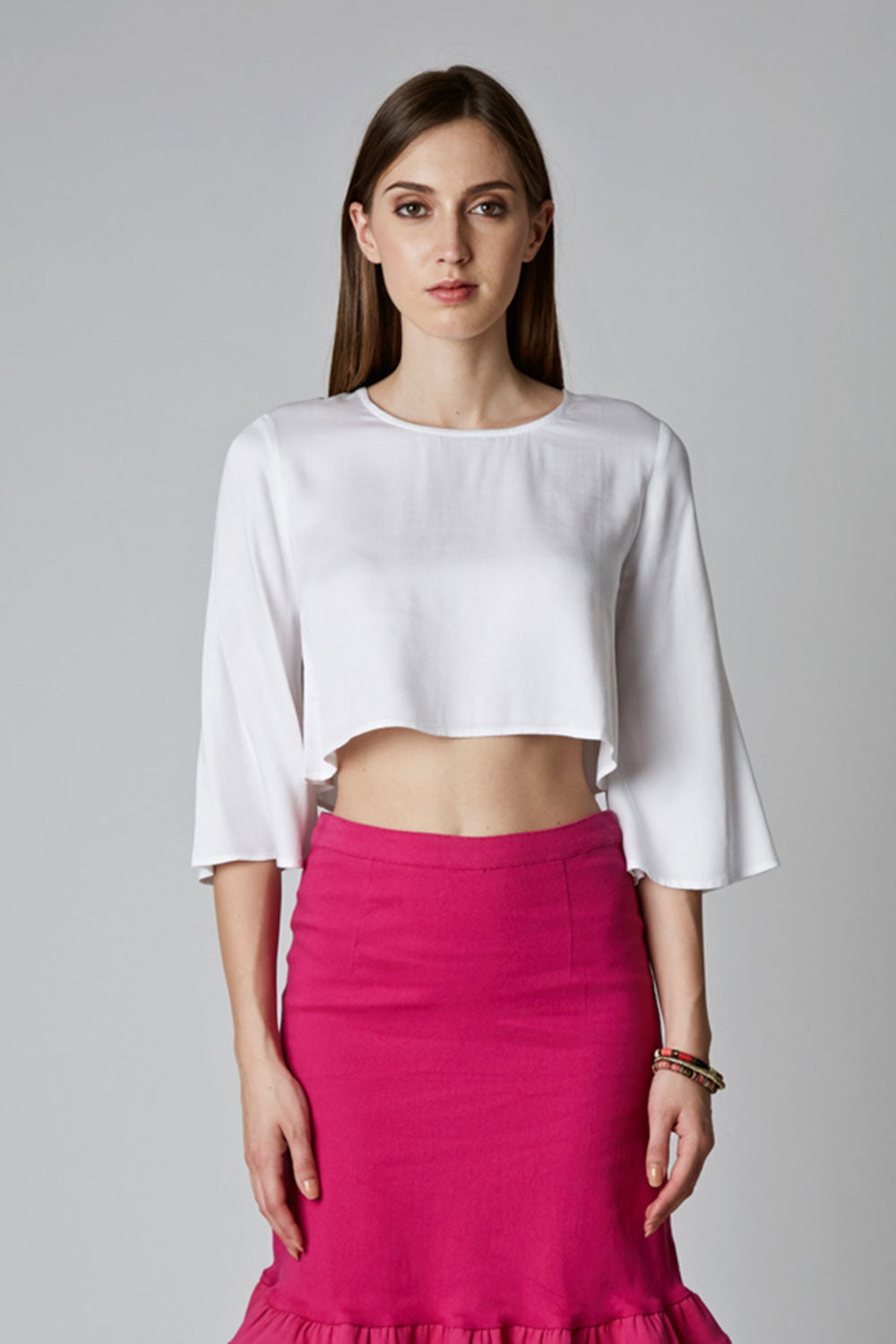 LEYAN cropped Blouse
