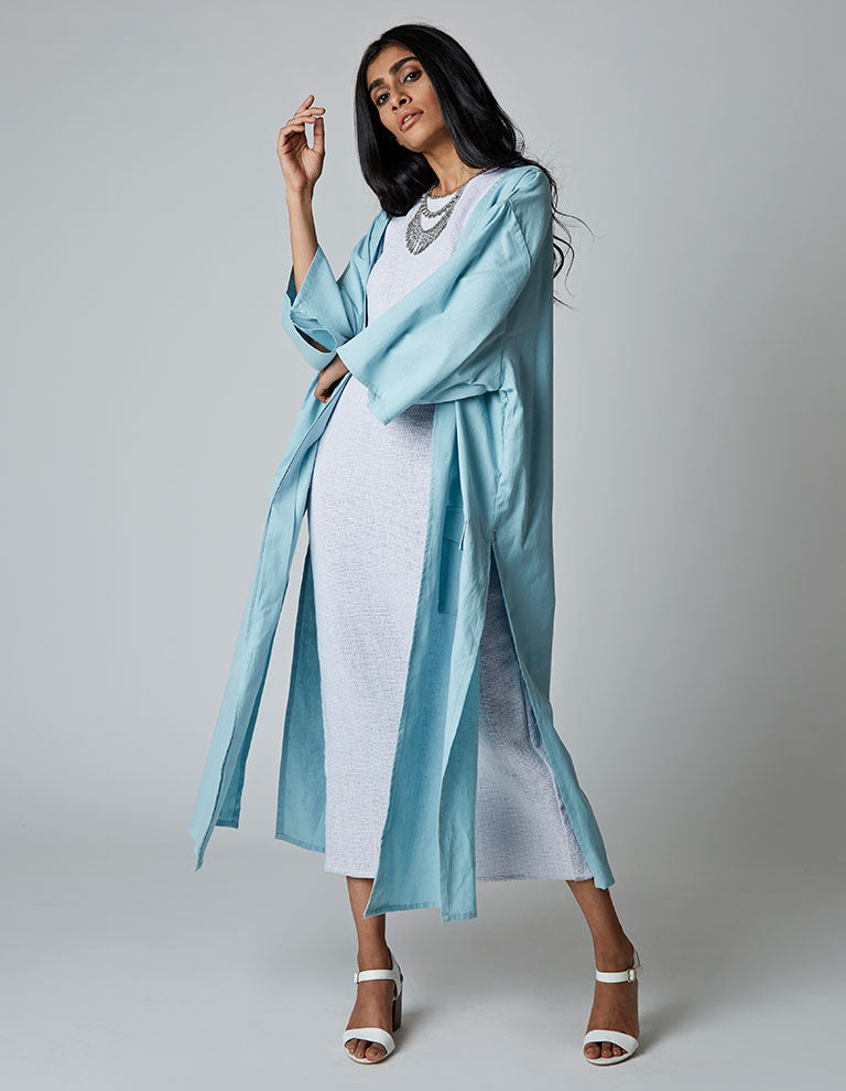 SARÉ maxi cotton kimono